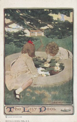Jessie Wilcox Smith Children Play At " The Lily Pool "