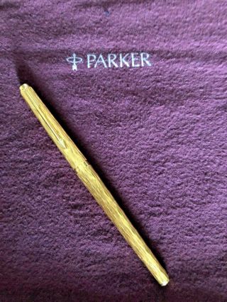 Parker Gold Luster Rollerball Pen With Gold Trim