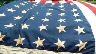 Antique 48 Star United States Flag American 56” X 94” Large