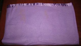 Vintage Purple Acrylic Blanket with 2 