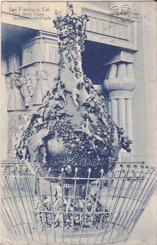 San Francisco,  California - Golden Gate Park - Doré Vase 1907 - Midwinter Expo