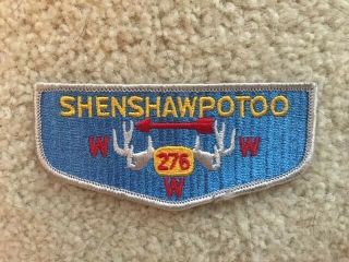 Bsa Shenshawpotoo Lodge 276 S3 25th Anniversary Flap