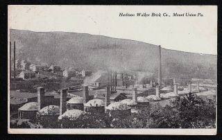 Antique Vintage Postcard Harbison Walker Brick Co. ,  Mount Union Pa.  1915