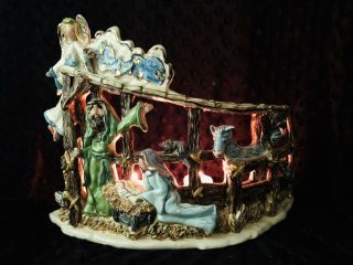 Blue Sky Clayworks Christmas Nativity Heather Goldmine Signed Rare