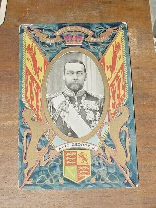 Vintage King George V Color Post Card,  Printed In Canada,  Unposted,  Nr