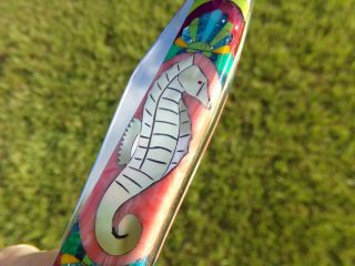 1988 Remington Leg Toothpick Seahorse Underwater Art Nouveau Style Fan Style NR 5