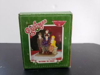 Department 56,  A Christmas Story,  Watching The Parade.  Rare.  Pre - Owned