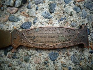 ANTIQUE COPPER BRONZE ADVERTISING LETTER OPENER THE HART & COOLEY CO.  INC 3