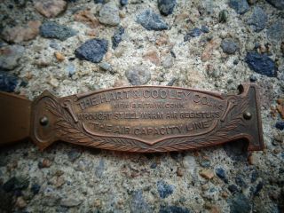 ANTIQUE COPPER BRONZE ADVERTISING LETTER OPENER THE HART & COOLEY CO.  INC 4