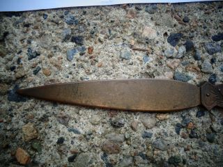 ANTIQUE COPPER BRONZE ADVERTISING LETTER OPENER THE HART & COOLEY CO.  INC 5