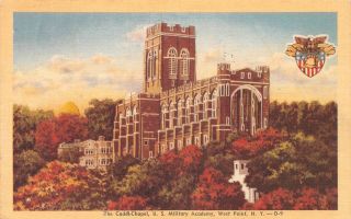 C22 - 1272,  Cadets Church,  U.  S.  M.  A. ,  West Point,  Ny. ,  Postcard.