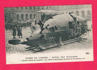 German Zeppelin In Paris October 20,  1917 Musee De L’armee - Hotel Des Invalides