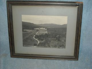 Old Framed Photo Of The Crawford House Hotel White Mts Of Nh 1900 Copyright