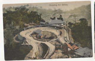India Postcard Darjeeling Hill (himalayan) Railway Colorized,  Trains Old