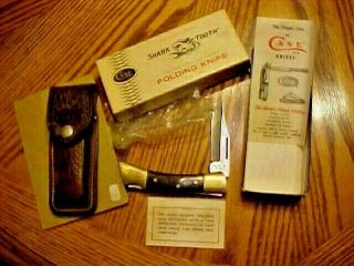 Vintage Case Xx Usa P197 - Ssp Shark Tooth Lock Blade Folding Knife In Orig.  Box