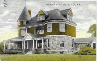 Residence Of Wm Kiel [bancroft Health Resort],  Butler Nj Vintage 1909