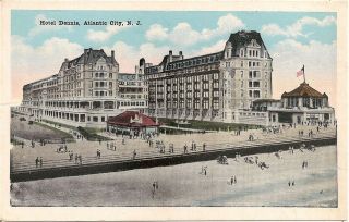 Hotel Dennis In Atlantic City Nj Postcard
