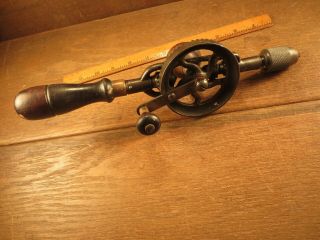 Old Vintage (early) Millers Falls No.  5 Hand Crank Drill - 13 Inch - Star Logo
