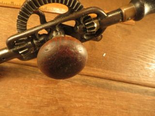 Old Vintage (Early) MILLERS FALLS No.  5 Hand Crank Drill - 13 Inch - STAR Logo 4