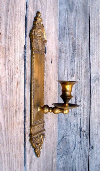 Vintage Classic Brass Candle Holder Wall Sconce Light Fixture 2