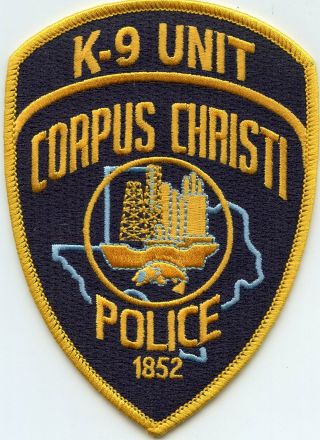Corpus Christi Texas Tx K - 9 Police Patch