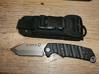 Buck Tops Csar - T 095 Bos 154cm Folding Knife W/ Clip & Pouch Edc Made In Usa
