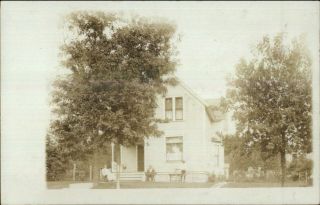 St.  Charles Il 223 East 5th Street Home C1910 Real Photo Postcard