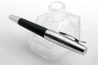 Faber Castell E - Motion - Black Matter Resin & Chrome - Fountain Pen - Current Prod.