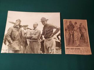 Aviators Charles Lindbergh,  Casey Jones,  Type 1 Photograph