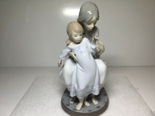 Lladro Tenderness Mother And Daughter Gloss Finish Figurine 1527