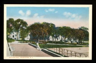 Princeton University,  Jersey Nj Postcard Patton Hall Vintage