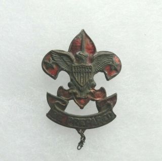 Red Enamel Asst Scout Master Hat Pin