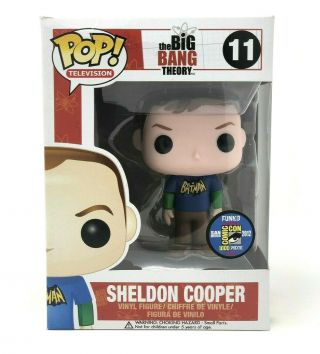 Sheldon Cooper 11 Batman Tshirt Sdcc 2012 Funko Pop Vinyl Box
