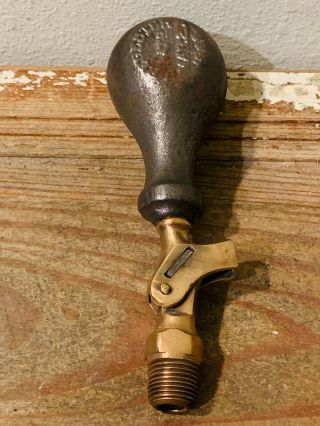 Vintage Brass Handle,  Lever,  Steampunk Lamp Parts,  Antique,  Industrial 7