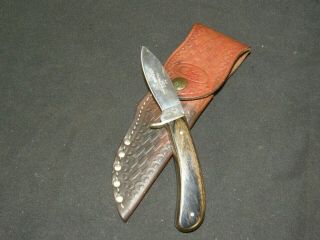 1979 Case Xx P51 Ssp " Little Devil " Fixed Blade Knife W/ Sheath