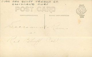 C - 1910 Red Bluff Tehema California RPPC Photo Postcard Sacramento 12764 2