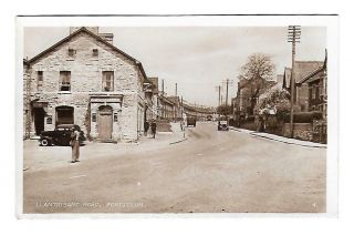 Vintage Llantrisant Road Pontyclun Postcard