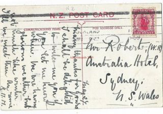 Zealand Auckland Queen Street 1909 Vintage Postcard 25.  5 2