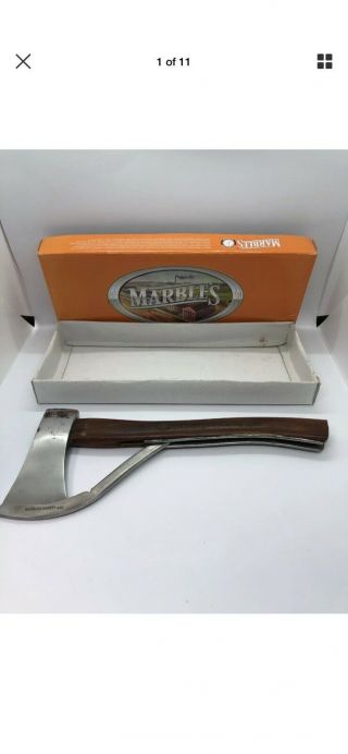 Marbles Pocket Axe Mr005 Wood Handle Hatchet With Guard - W/box