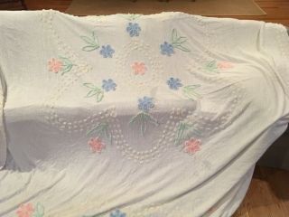 Vintage Chenille Bed Spread Full Size