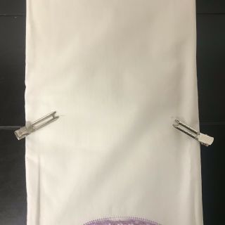 Vintage Pair Or Vintage Embroidery Pillowcases - Gorgeous Crochet W/Purple Flower 3