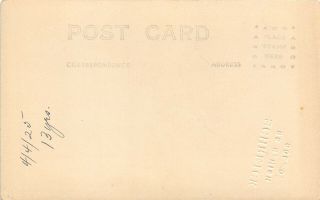 BOY SCOUT 1925 RPPC Real Photo Postcard Boy in Uniform Columbus Ohio 2