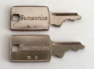 2 Samsonite Keys 170s Vintage Silhouette Luggage Suitcase Trunk Case