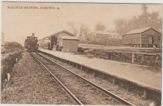Vintage Postcard The Railway Station Eumundi Queensland 1900s