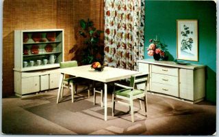 1950s Waynesboro,  Virginia Postcard Basic - Witz Furniture " Basic Cosmopolitan "