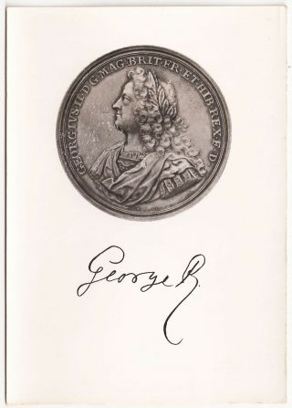 British Museum George Ii (1727 - 1780) Medal By E.  Hannibal Vintage Postcard