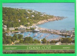 Postcard Ogunquit Perkins Cove Maine Vintage 6506