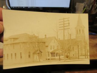 Vintage Old Postcard Wisconsin Menomonee Falls Reformed Church Parsonage Photo