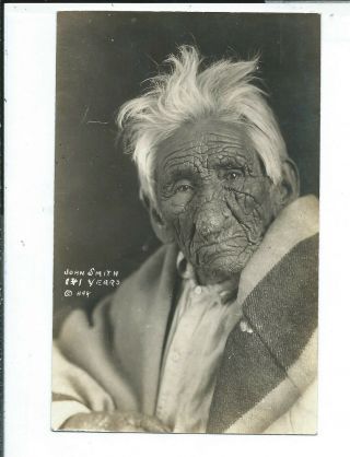Cass Lake? Mn Minnesota Rppc Postcard Chippewa Indian John Smith Native American