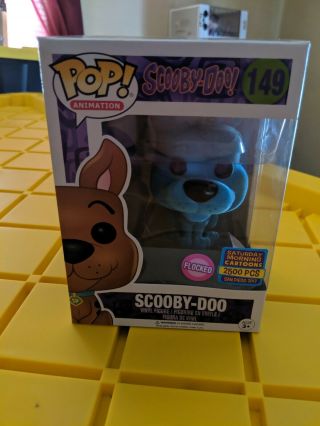 Funko Pop Vinyl Blue Scooby - Doo (flocked) (le 1/2500) (sdcc 2017 Exclusive)